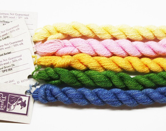 Silk & Ivory Yarn 5.90 Each, Silk Threads, Silk Ivory Thread, Brown