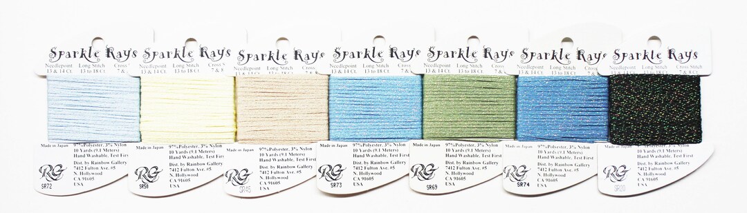 Sparkle Threads Sparkle Rays Thread, Rainbow Gallery Sparkle Rays, Petite Sparkle Rays ...