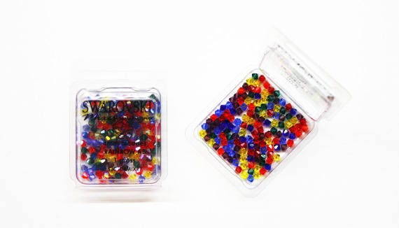 Swarovski Bicone Beads, Swarovski 4mm Bicones, Swarovski Mix 17