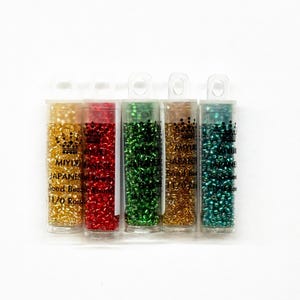 Miyuki Glass Seed Beads, 11/0 Glass Seed Beads, Japanese Seed Beads, Glass Rocaille Beads, Needlework Beads, Beads for Jewelry Making, Beads