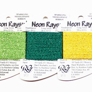 Neon Rays Plus Thread Rainbow Gallery Neon Rays Plus Ribbon - Etsy
