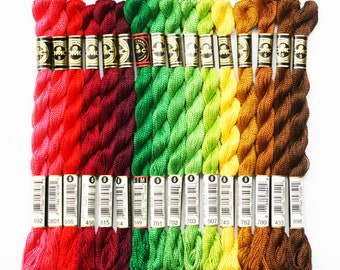 Perle Cotton Size 5, DMC Perle Cotton Thread, Cotton Perle 5, Cross-Stitch Threads, Embroidery, Needlepoint, Needlework Threads, Perle Yarn