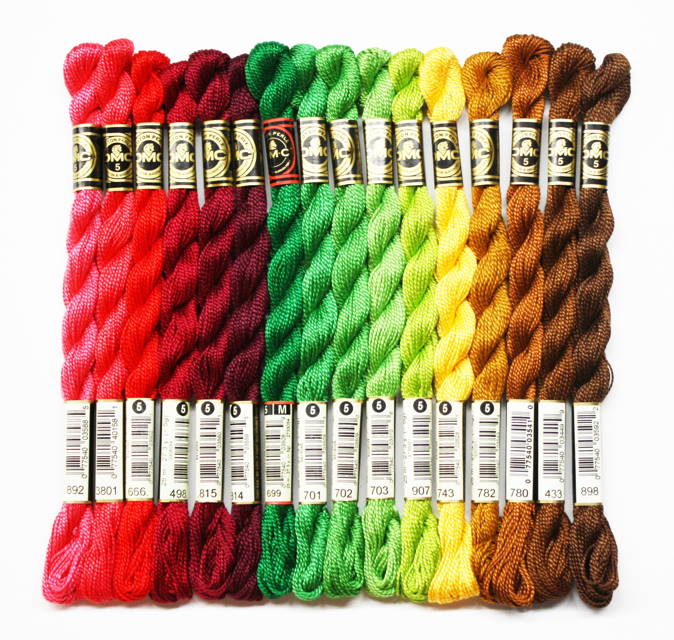 Perle Cotton Size 5, DMC Perle Cotton Thread, Cotton Perle 5