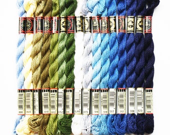 Perle Cotton Threads, DMC Perle Cotton Size 3, Perle Cotton #3, Needlepoint Yarn, Cross-Stitch, Embroidery, DMC Threads, Needlework Threads