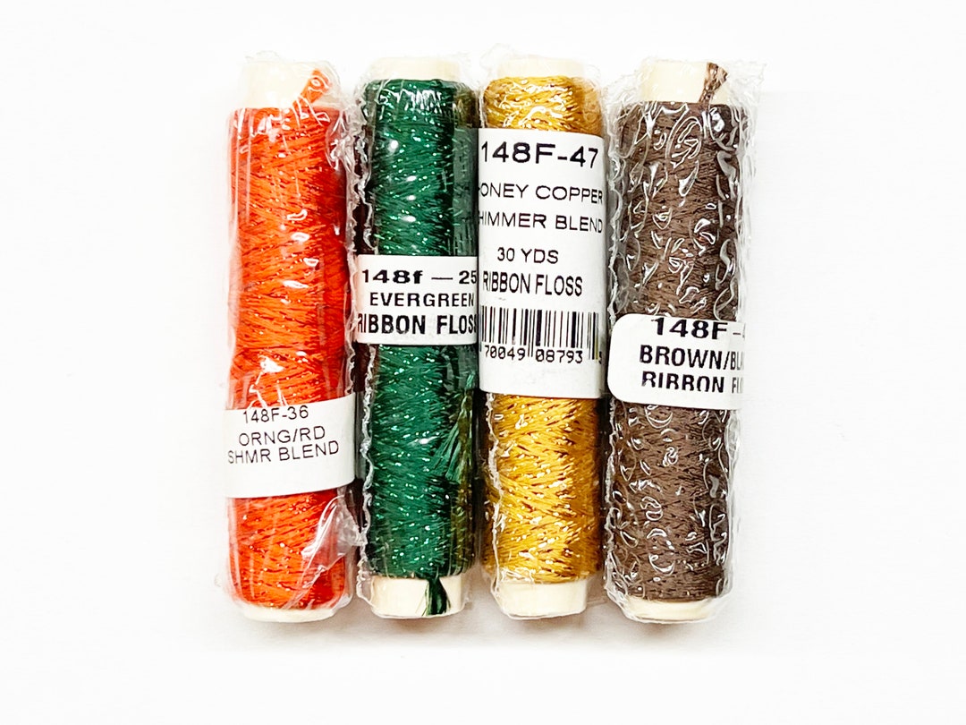 Shimmer Blend Ribbon Floss, YLI Ribbon Floss Shimmer Blend, Neon Rays ...