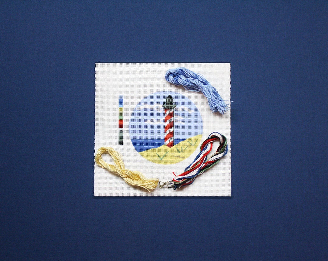 Lighthouse Needlepoint Ornament Kit, Lighthouses, Needlepoint
