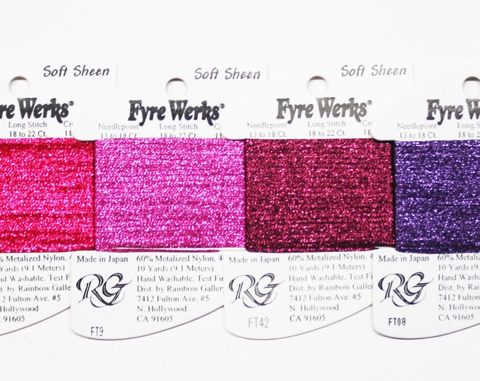 Fyre Werks Metallic Thread, Fyre Werks Soft Sheen, Rainbow Gallery Fyre