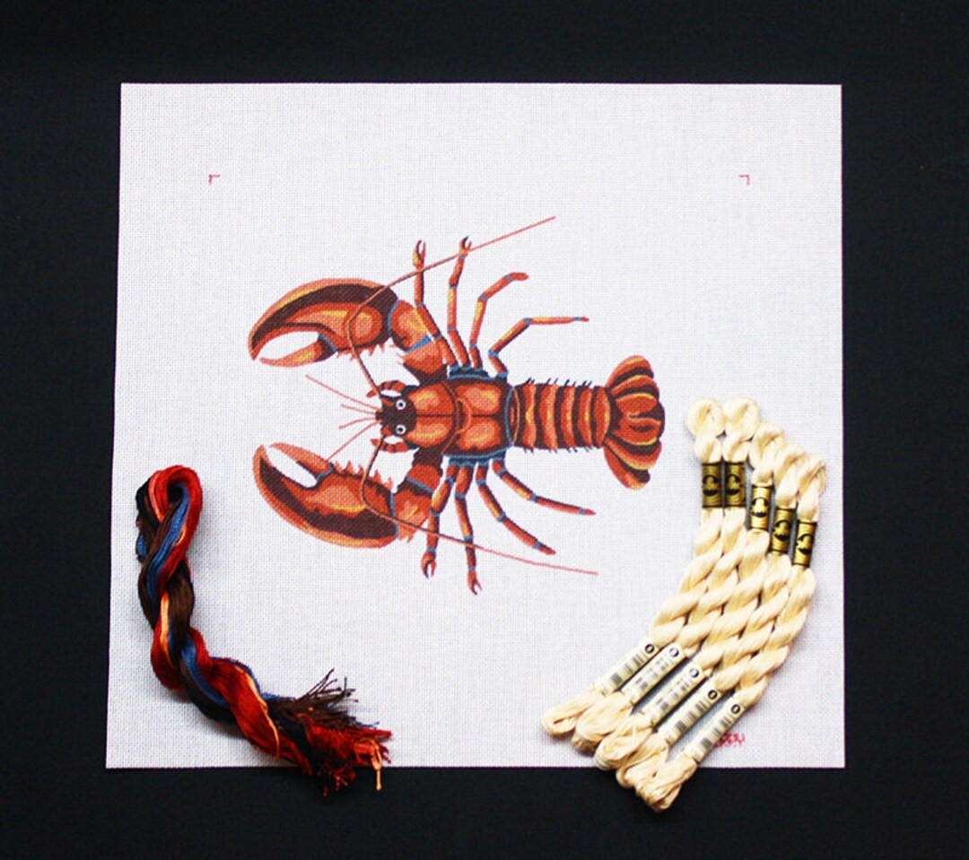 Needlepoint Kits, Lobster Needlepoint Kits, Needlework Lobster