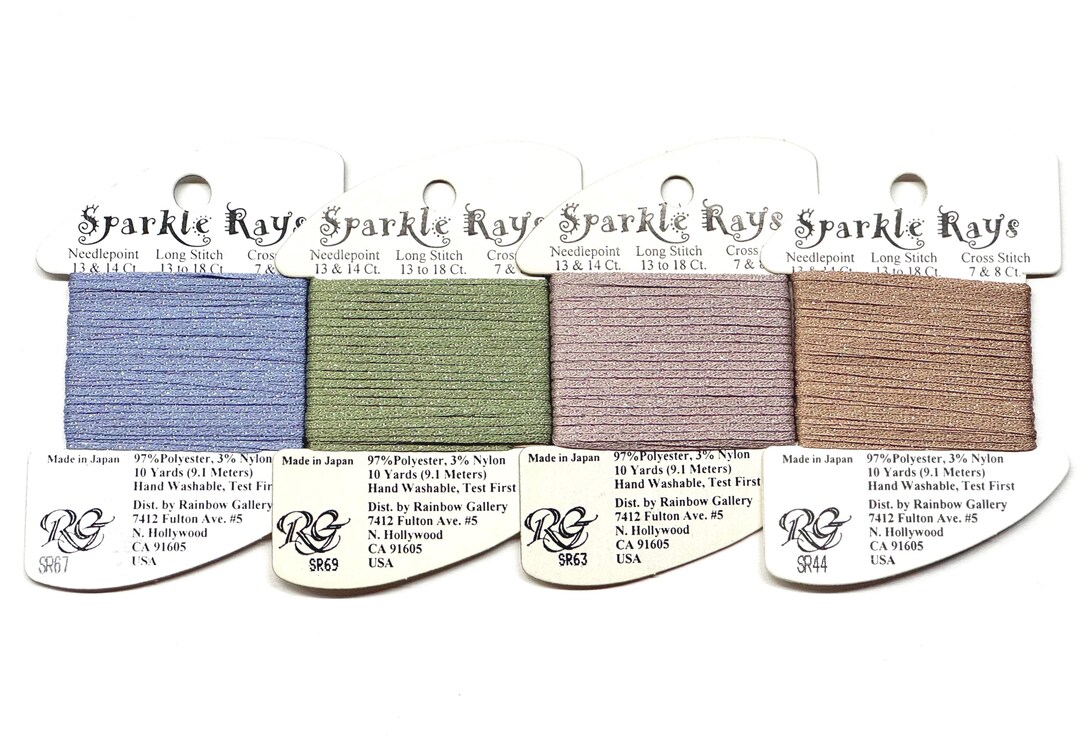 Sparkle Threads Sparkle Rays Thread 5.75 Each, Rainbow Gallery Sparkle Rays, Metallic ...