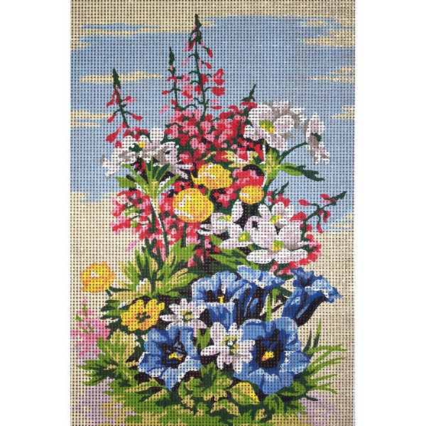 Floral Needlepoint Etsy