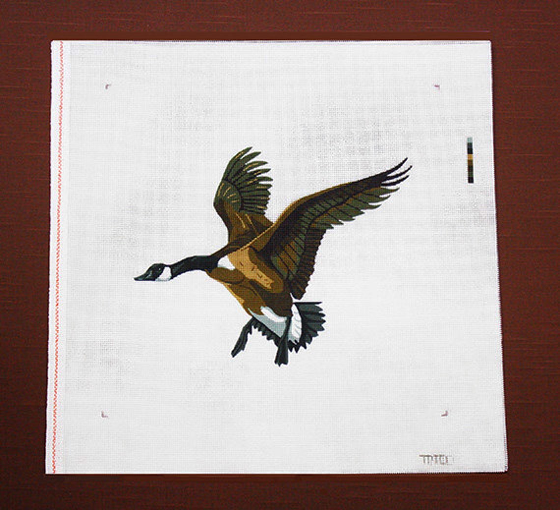 Needlepoint Kits Canadian Goose Needlepoint Kit Waterfowl Etsy