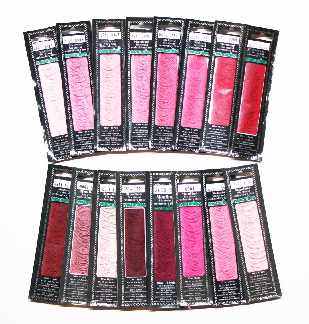 Madeira Embroidery Floss Madeira Embroidery Floss Six Etsy
