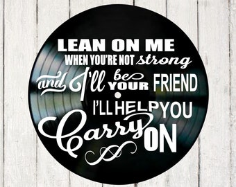Lean On Me Etsy Lean On Me Etsy