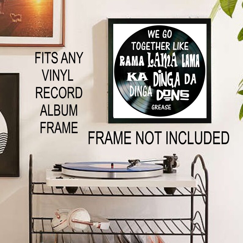 Song Lyric Wall We Go Together Song Lyrics on a Etsy