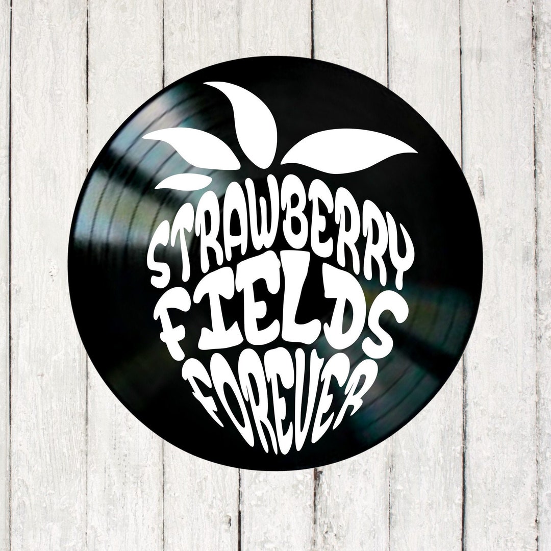 Beatles Wall Artstrawberry Fields Forever Song Lyrics by the Etsy