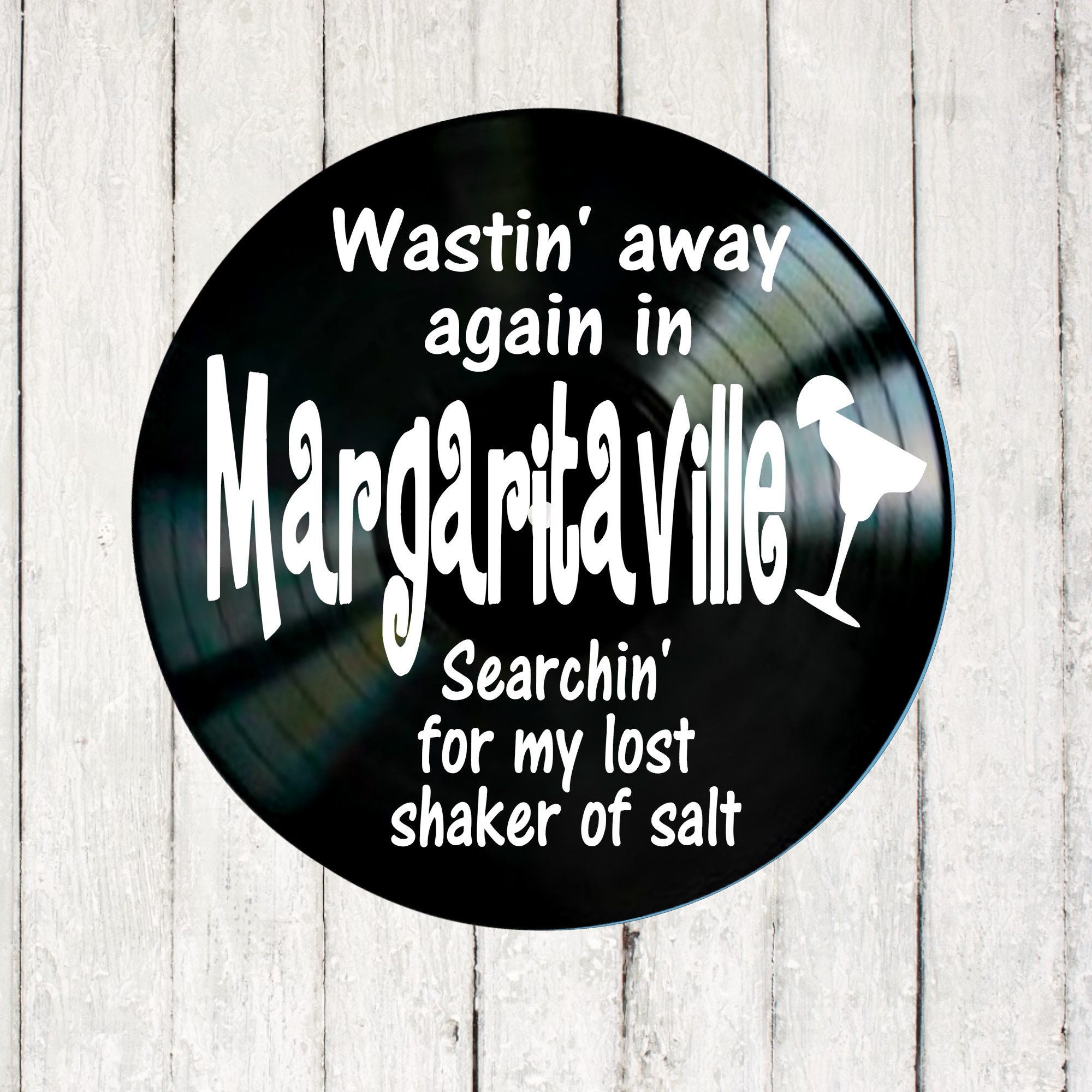 Margaritaville by Jimmy Buffett Song Lyrics on a Vinyl Record Etsy
