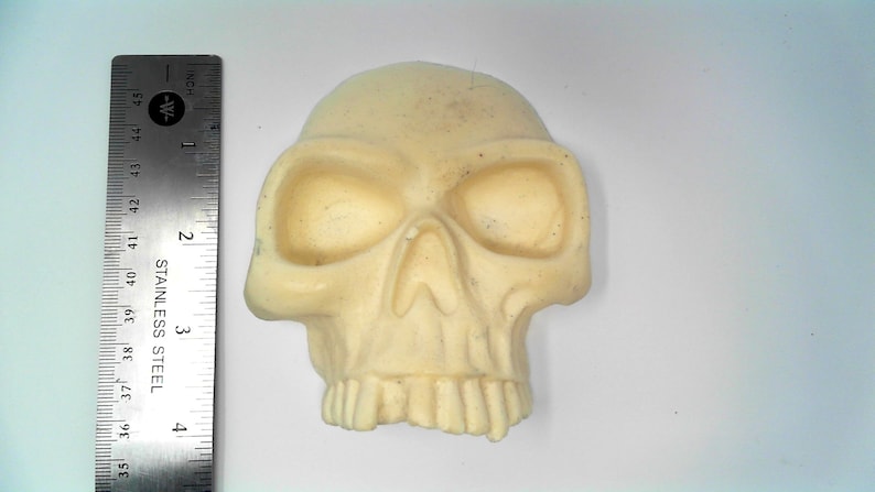 Large Resin Skull Unfinished Flat sided