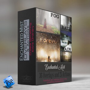 Enchanted Mist Overlays & PSE ELEMENTS Actions 36 Overlays and 25 Actions image 1