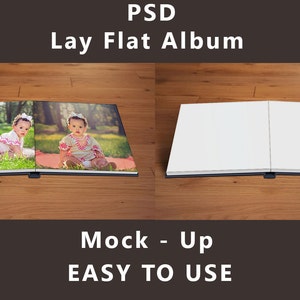 Poser à plat Album Photo - Mock up PSD