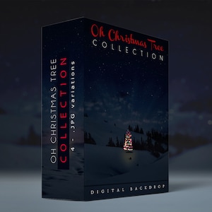 Oh Christmas Tree Digital Backdrop Collection