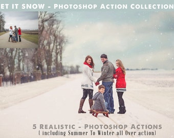 Photoshop Snow Action Collection - Let it Snow