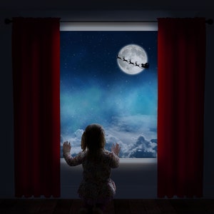 Waiting For Santa - Window Overlay Backdrop