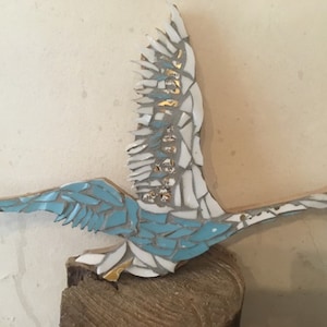 Vintage China Flying Swan Mosaic