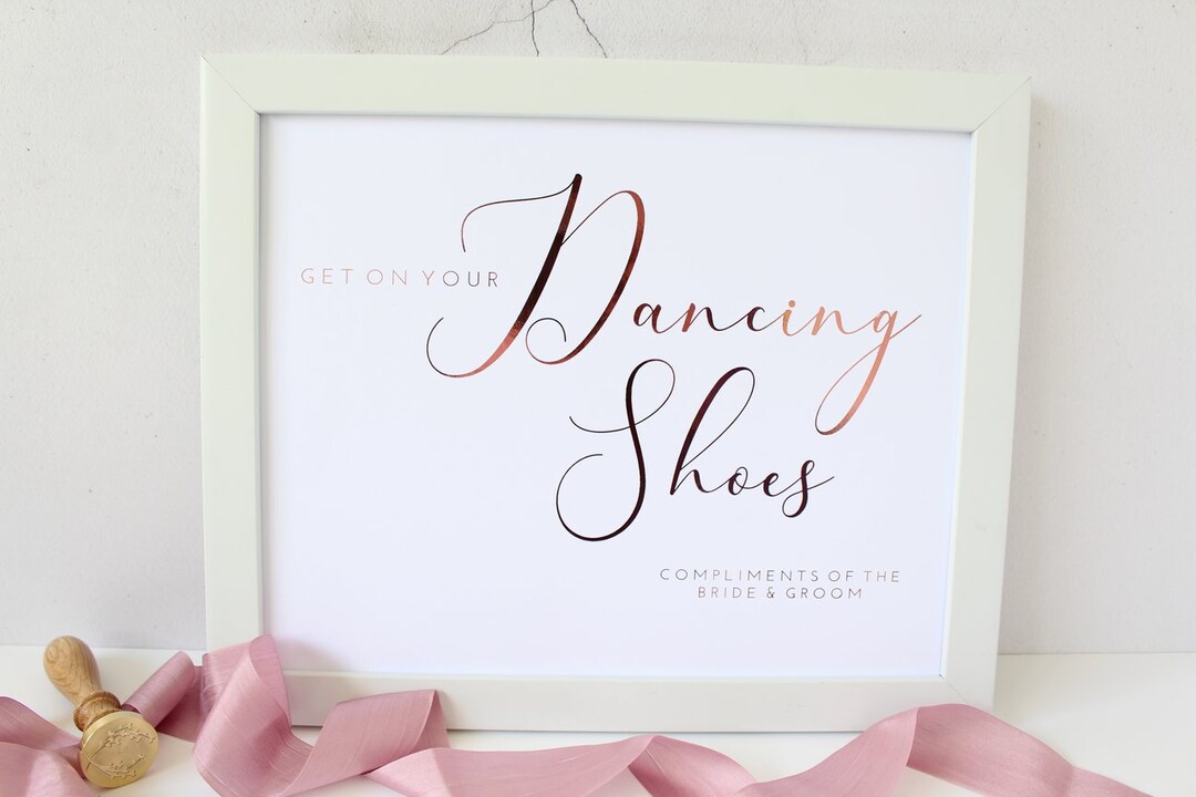 Dancing Shoes Sign, Wedding Dancing Shoes, Flip Flop Sign Wedding, Reception Signs, Dancing Feet