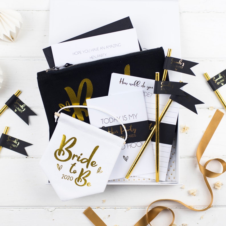 Bride to be box hen party box bride to be gift personalised Etsy