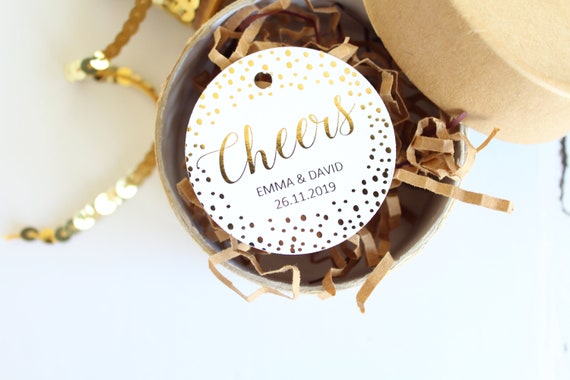Mint to Be Favour Tags Gift Tags Wedding Set x50 Personalised
