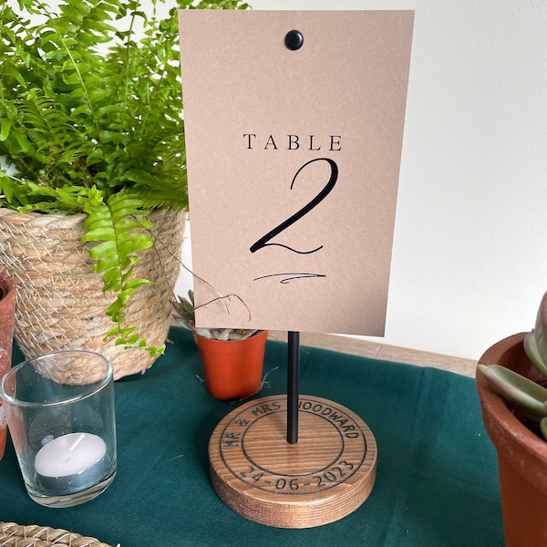 Table Number Holders Etsy UK