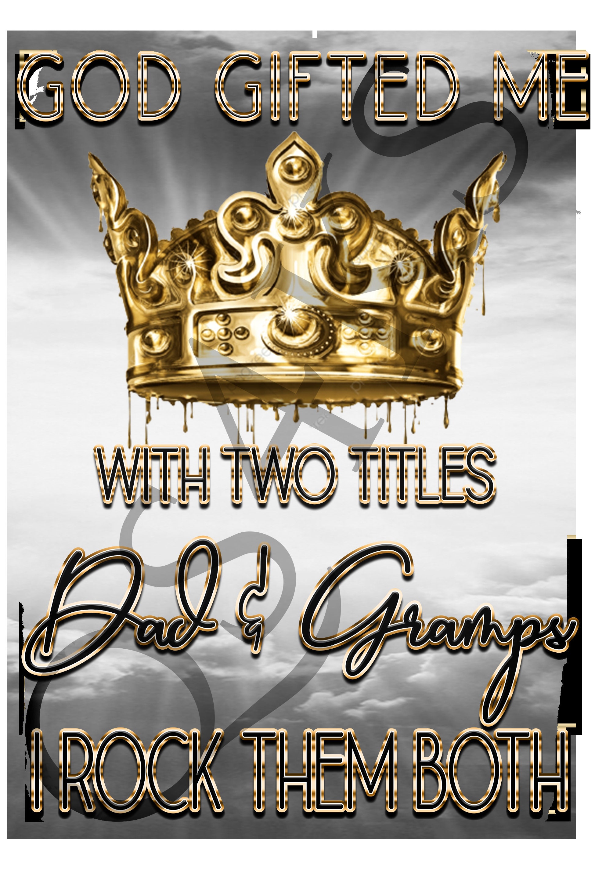 God Gifted Me Two Titlespops Sublimation Instant download Etsy