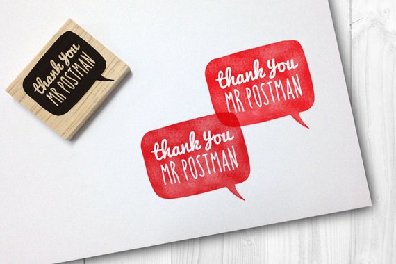 Danke Herr Postbote Stempel Kostenloser Versand Worldwide Etsy