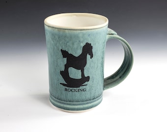 Rocking Horse • Popular Demi-Sized Mugs - Price each.