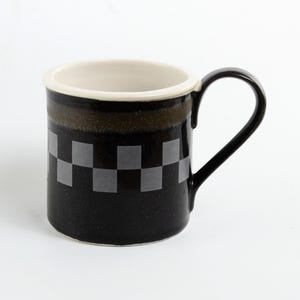 Mugs - Tin Cup Style - fine Porcelain - Great gift for the Tea drinker. A Perfect Tea Mug - Collectors set - Only two available.
