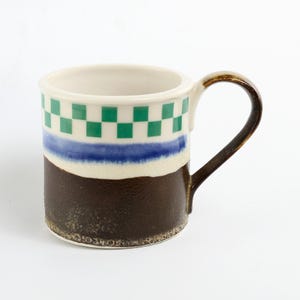 Mugs - Tin Cup Style - fine Porcelain - Great gift for the Tea drinker. A Perfect Tea Mug - Collectors set - Only two available.