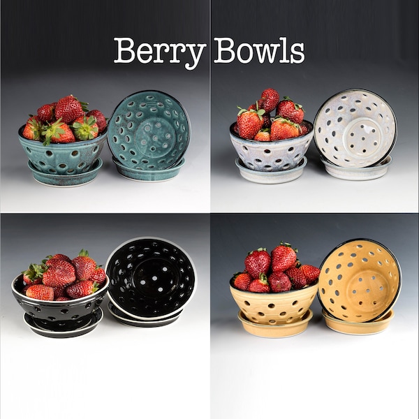 Ceramic Berry Bowls Etsy