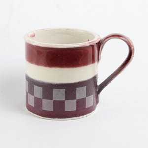 Mugs - Tin Cup Style - fine Porcelain - Great gift for the Tea drinker. A Perfect Tea Mug - Collectors set - Only two available.