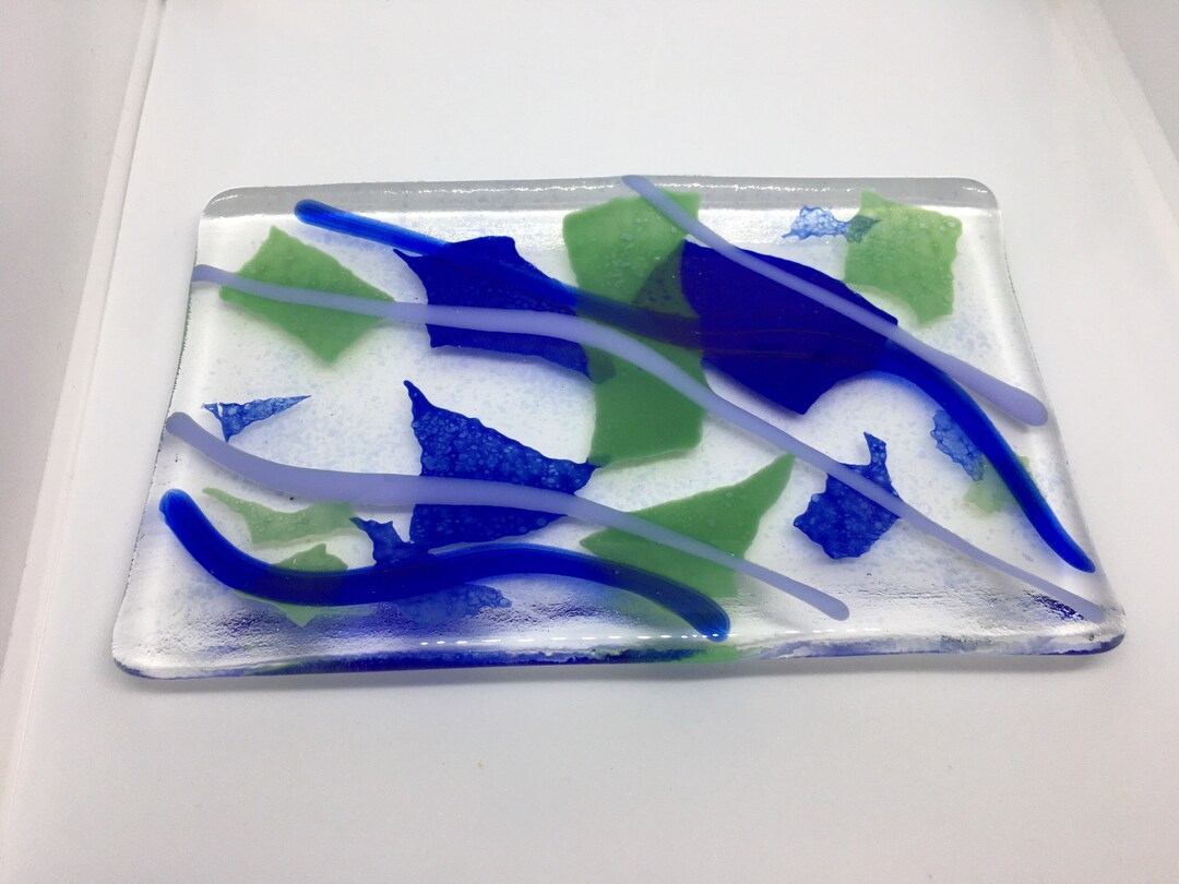 Confetti Glass Fusion Dish Etsy