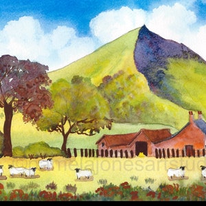 Original Watercolour, Painting, Farmhouse, Cnicht, North Wales, in 14 x 11&#39;&#39; Mount, Gift Idea, Art and Collectibles, Home and Living, Decor