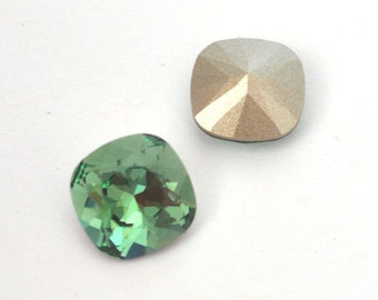 Erinite 12mm Cushion Cut 4470 Barton Crystals - Multiple Pack Sizes Available