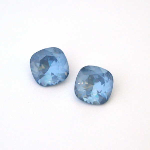 Denim Ignite 12mm Cushion Cut 4470 Barton Crystals - Multiple Pack Sizes Available