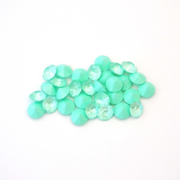 Soft Mint Ignite 29ss 1088 Chatons 6mm Barton Crystal- Multiple Pack Sizes Available