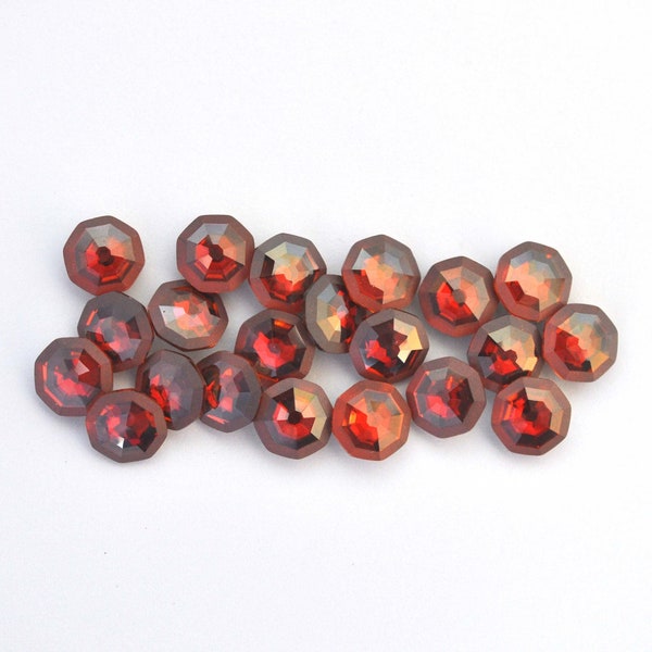 Red Magma Frost 8mm Solaris Fancy Stone 4678/G Barton Crystal - Fits 8mm Cup Chain! Multiple Pack Sizes Available