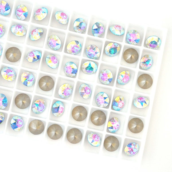 Aqua Transmission 39ss 1088 Chatons 8mm Barton Crystals - Multiple Pack Sizes Available