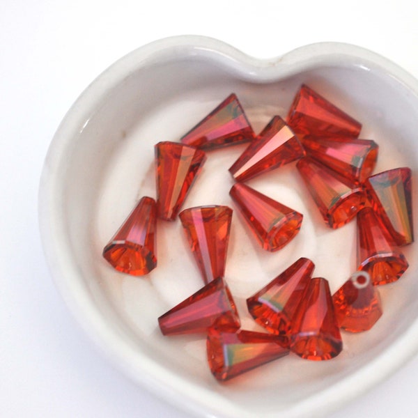 Red Magma 12mm Artemis Beads 5540 Barton Crystal - Multiple Pack Sizes Available