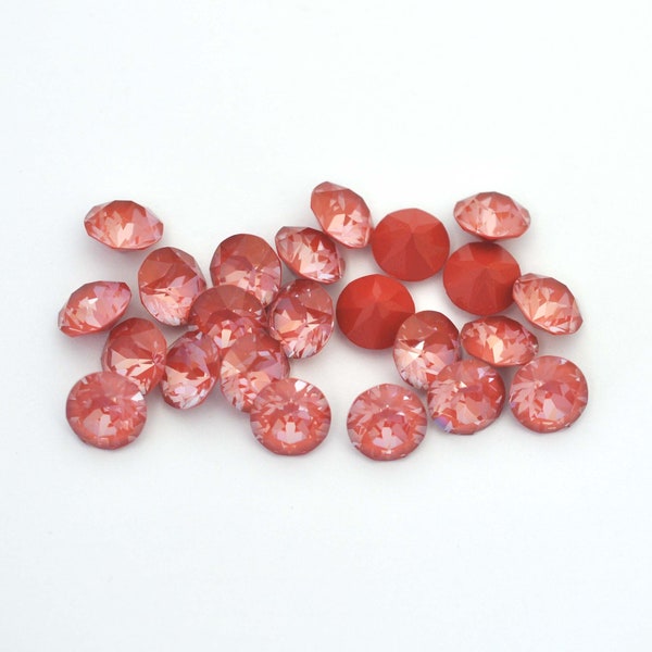 Maroon Ignite 39ss 1088  Chatons 8mm Barton Crystals - Multiple Pack Sizes Available