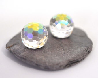 Vintage Crystal AB 16mm Disco Ball Crystal - 4861 Barton Crystal - Vintage Crystal Fireball - 1 Piece