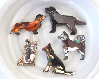 Swarovski Dog Collection, Fancy Stone & Flatback, Akita, German