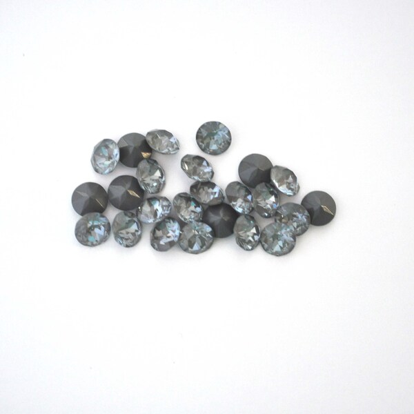 Dark Grey Ignite 39ss 1088  Chatons 8mm Barton Crystals - Multiple Pack Sizes Available